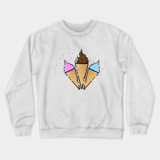 ice cream toon 2 Crewneck Sweatshirt
